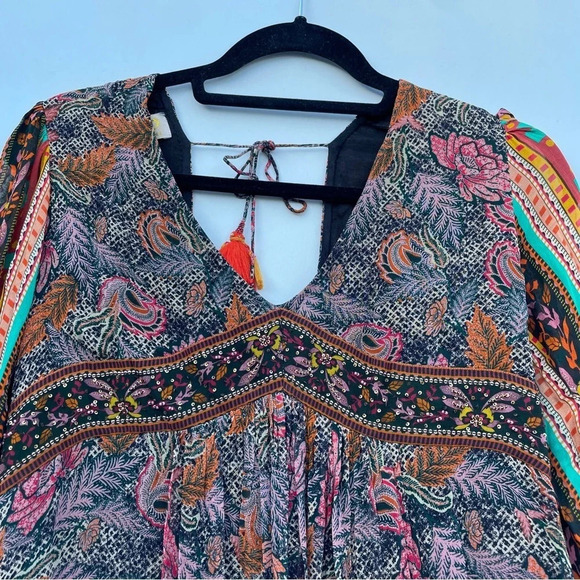 NWT Verb by Pallavi Singhee floral printed midi dress Sz Small - Picture 13 of 13